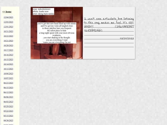 songs/032523 screenshot