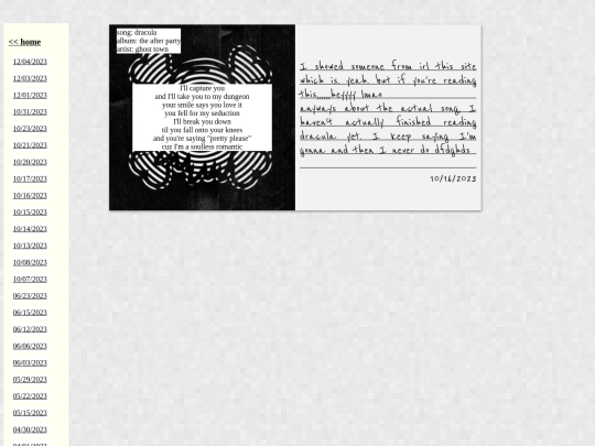 songs/101623 screenshot
