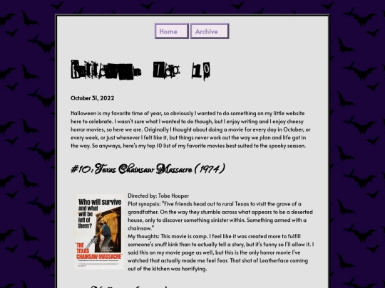 webblog/posts/2022-10-31-Movie:-Halloween-Top-10 screenshot