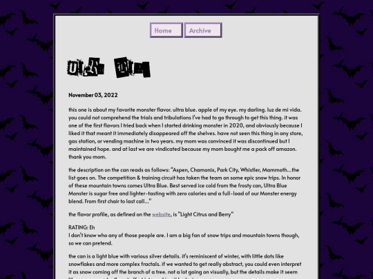 webblog/posts/2022-11-03-Monster:-Ultra-Blue screenshot