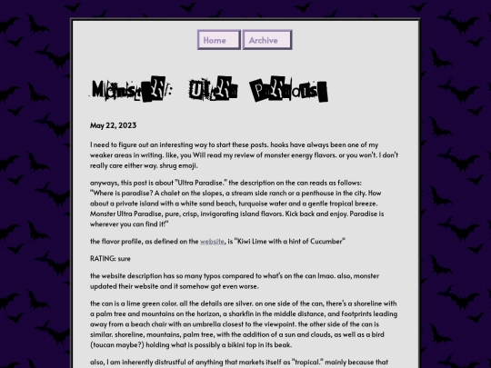 webblog/posts/2023-05-22-Monster:-Ultra-Paradise screenshot