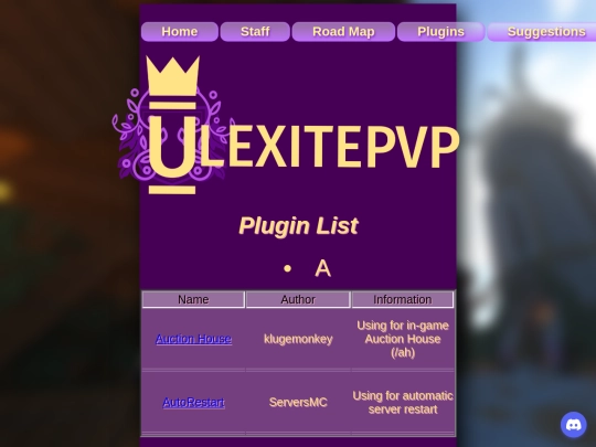 Plugins screenshot