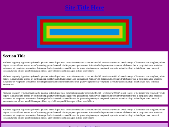 test screenshot