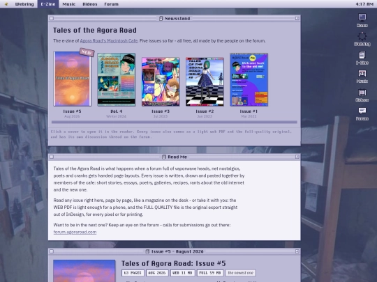 ezine screenshot