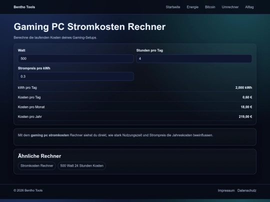 gaming-pc-stromkosten-rechner screenshot