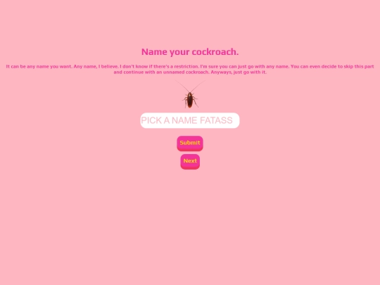 cockroachname screenshot