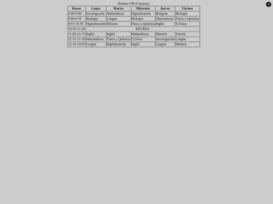 horario screenshot
