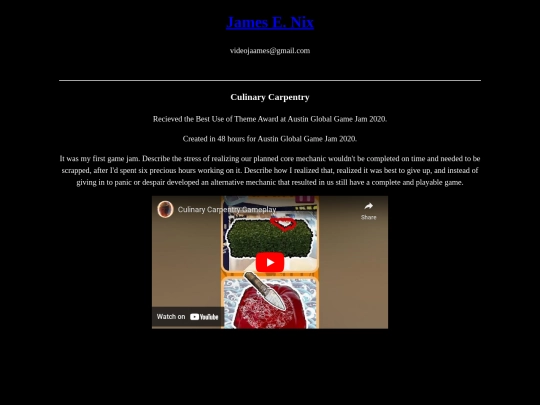 culinarycarpentry screenshot