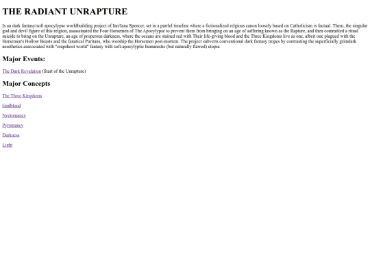 !WORLDS/Radiant Unrapture/MAIN_PAGE screenshot