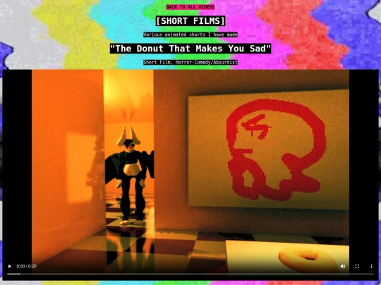 Extras/Video Collections/shortfilms screenshot