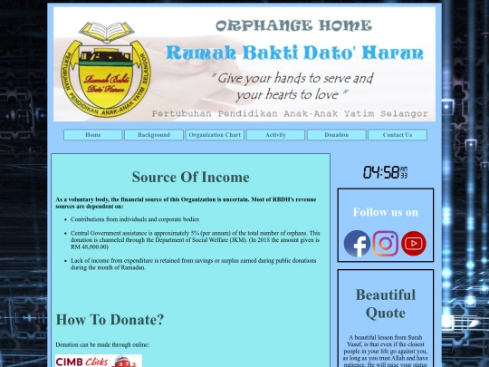 donation screenshot