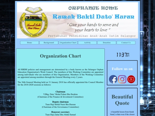 organization screenshot