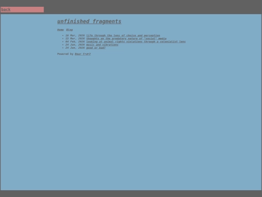 pages/blog screenshot