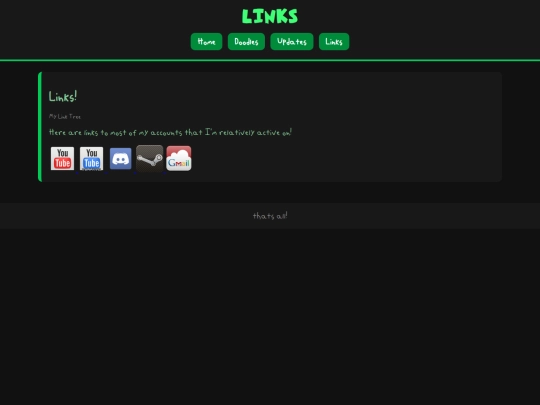 links screenshot
