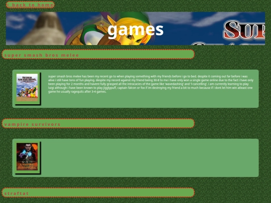 games screenshot