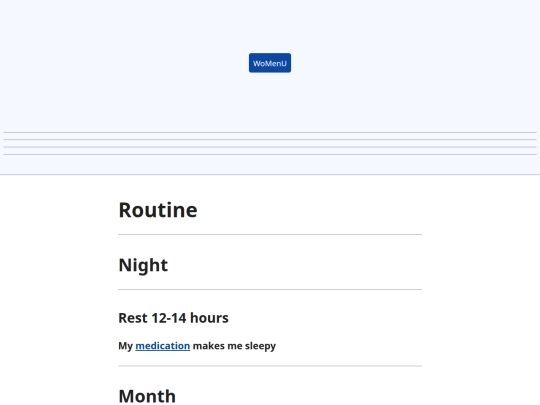 routine screenshot