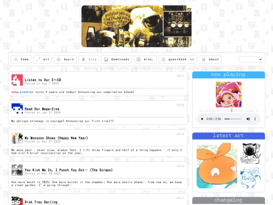 blog screenshot