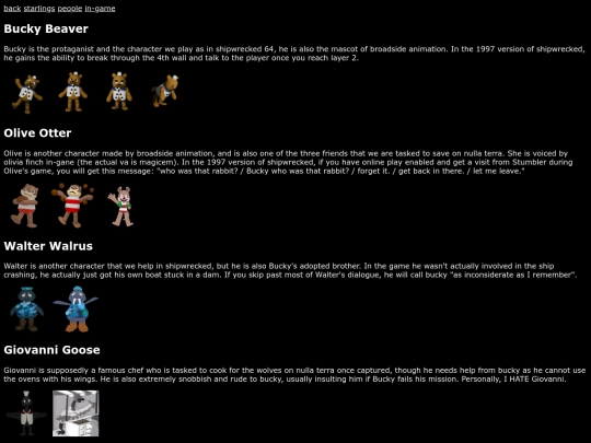 chars screenshot