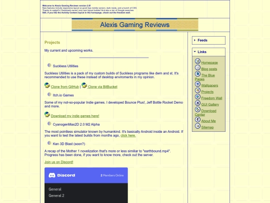 projects screenshot