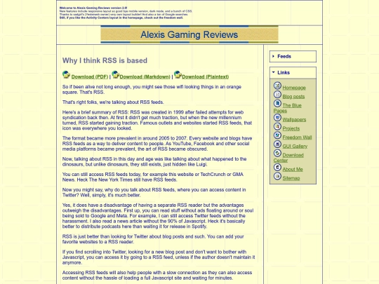 rss screenshot