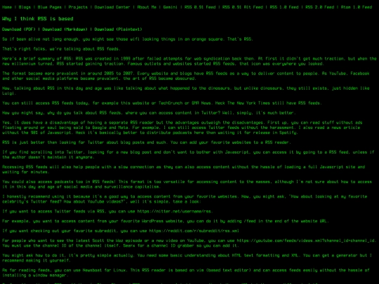 textrss screenshot