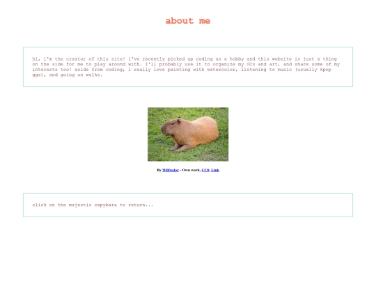 aboutme screenshot
