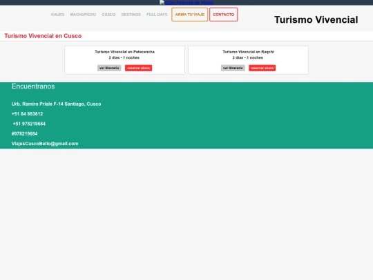 Proyecto_Final_PW/turismovivencial screenshot