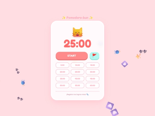 cute pomodoro screenshot
