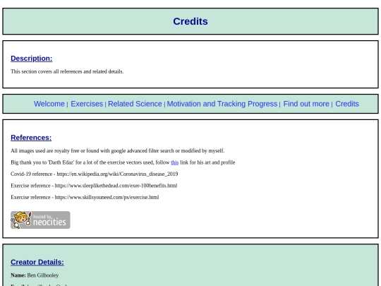 credits screenshot