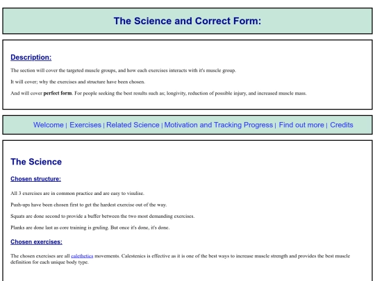 scienceForm screenshot