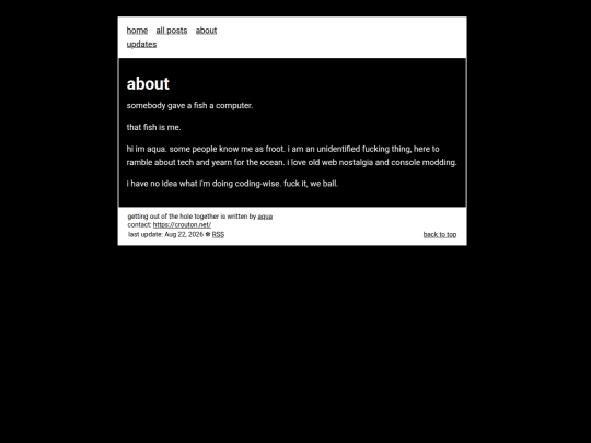 blog/info/about screenshot