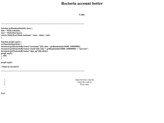 rectoria screenshot