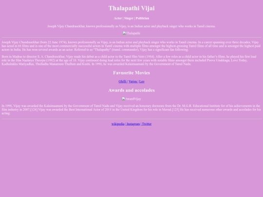 Html1/vijaibio screenshot