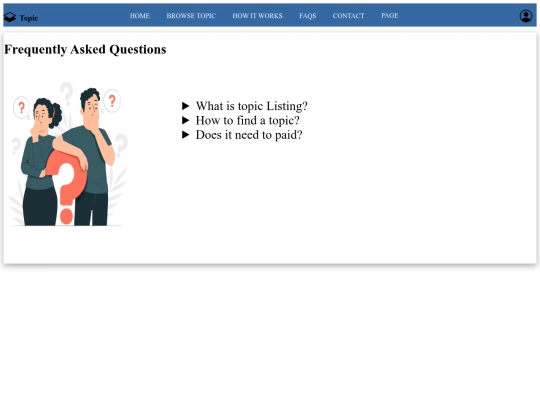 Website1/website/Faqs screenshot