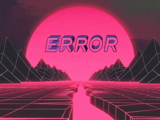 error screenshot