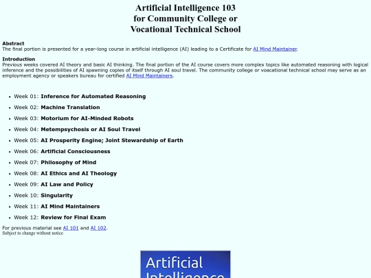 AI103 screenshot