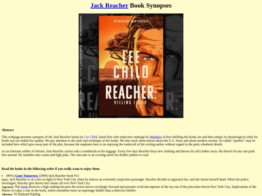 Reacher screenshot