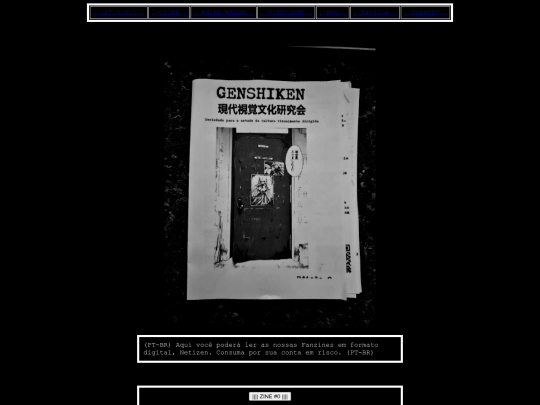 pages/homepage_fanzine screenshot