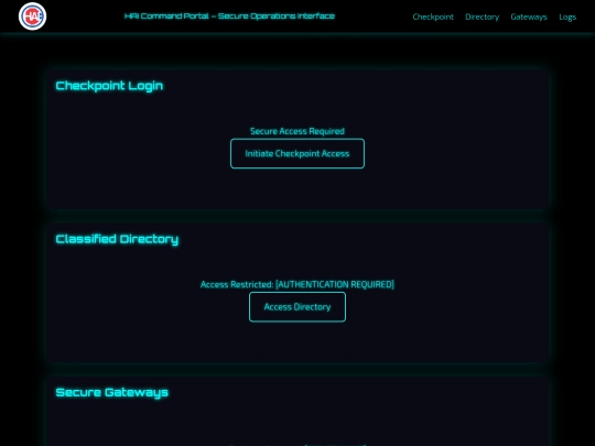 login screenshot
