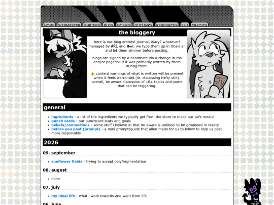blog screenshot