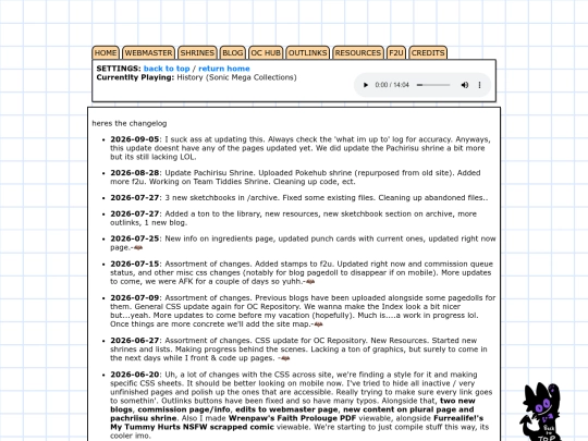 changelog screenshot