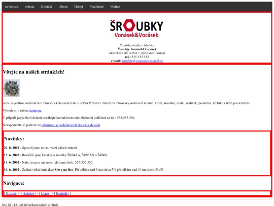 sroubky screenshot