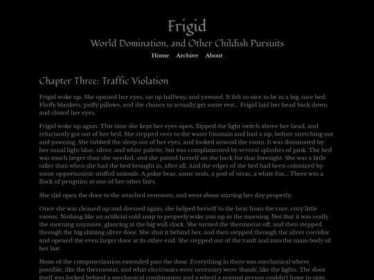 frigid-3 screenshot