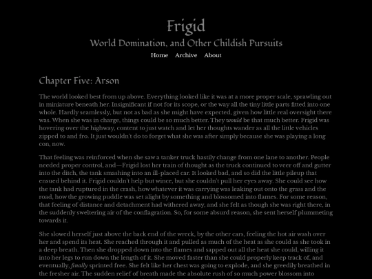 frigid-5 screenshot