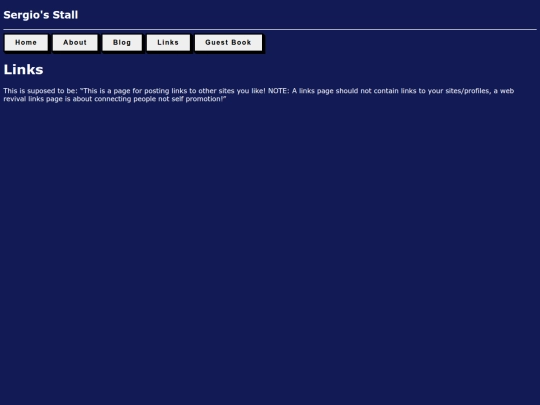 links screenshot