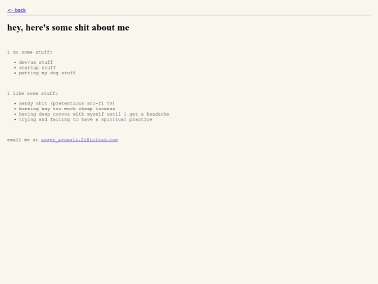 about-me screenshot