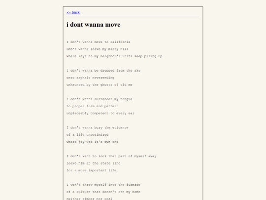 poems/dont-wanna-move screenshot