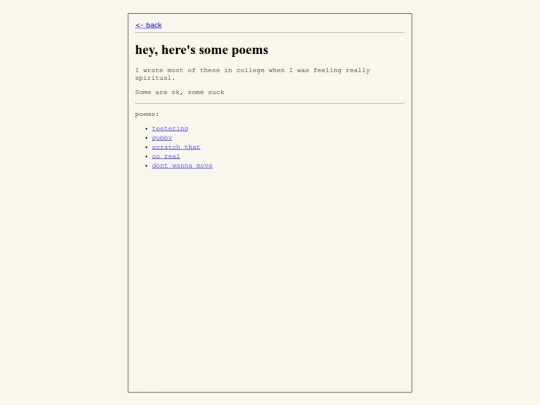 poems screenshot
