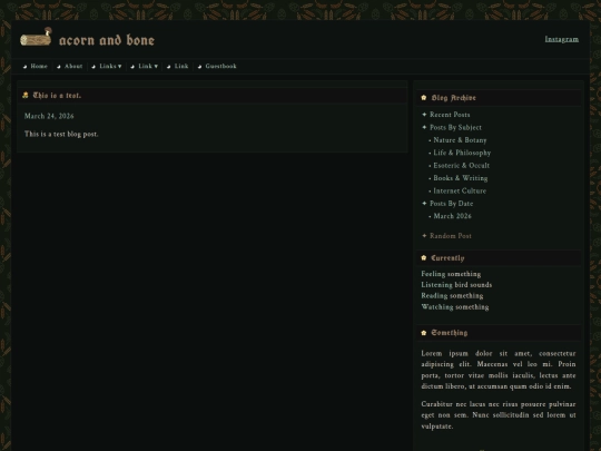 blog screenshot