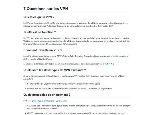 7 Questions sur les VPN screenshot